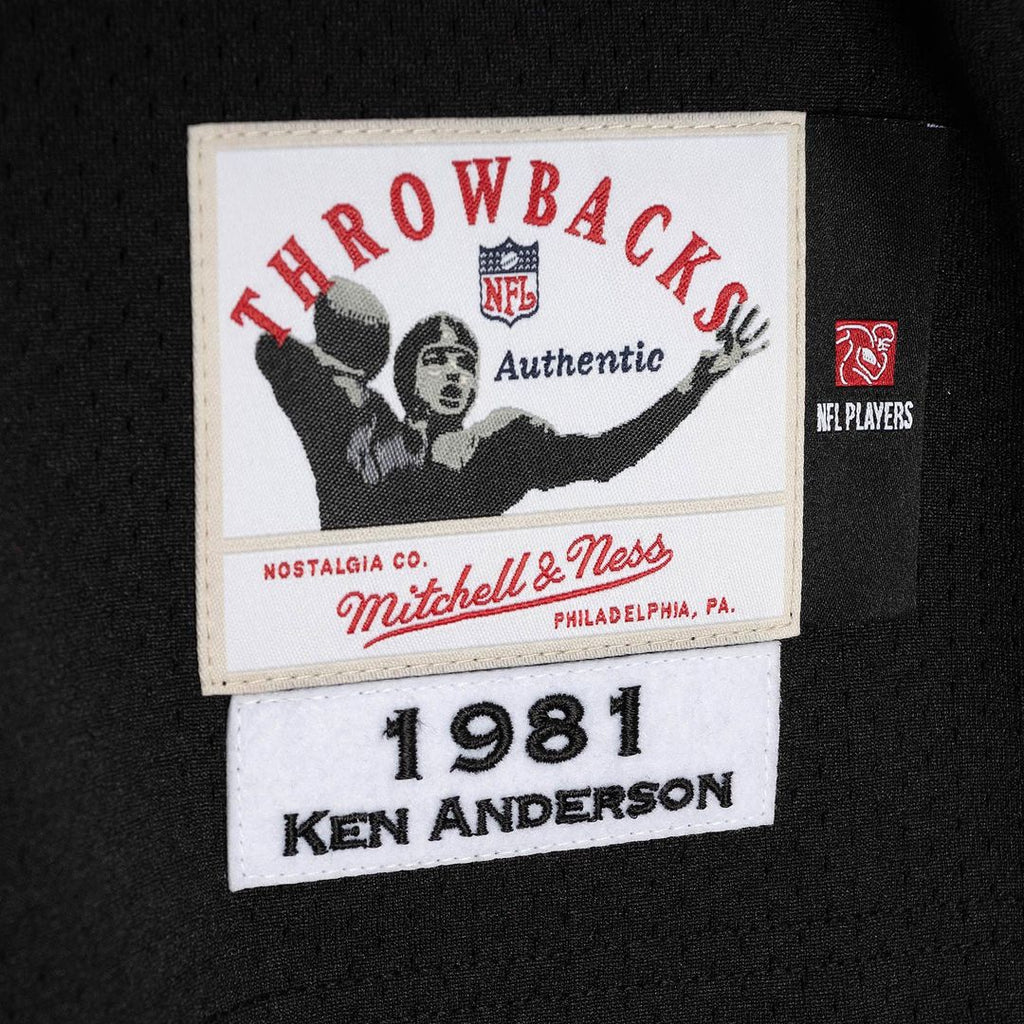 Cincinnati Bengals 1981 Ken Anderson Mitchell & Ness Black Authentic Throwback Retired Player Jersey - product image 5