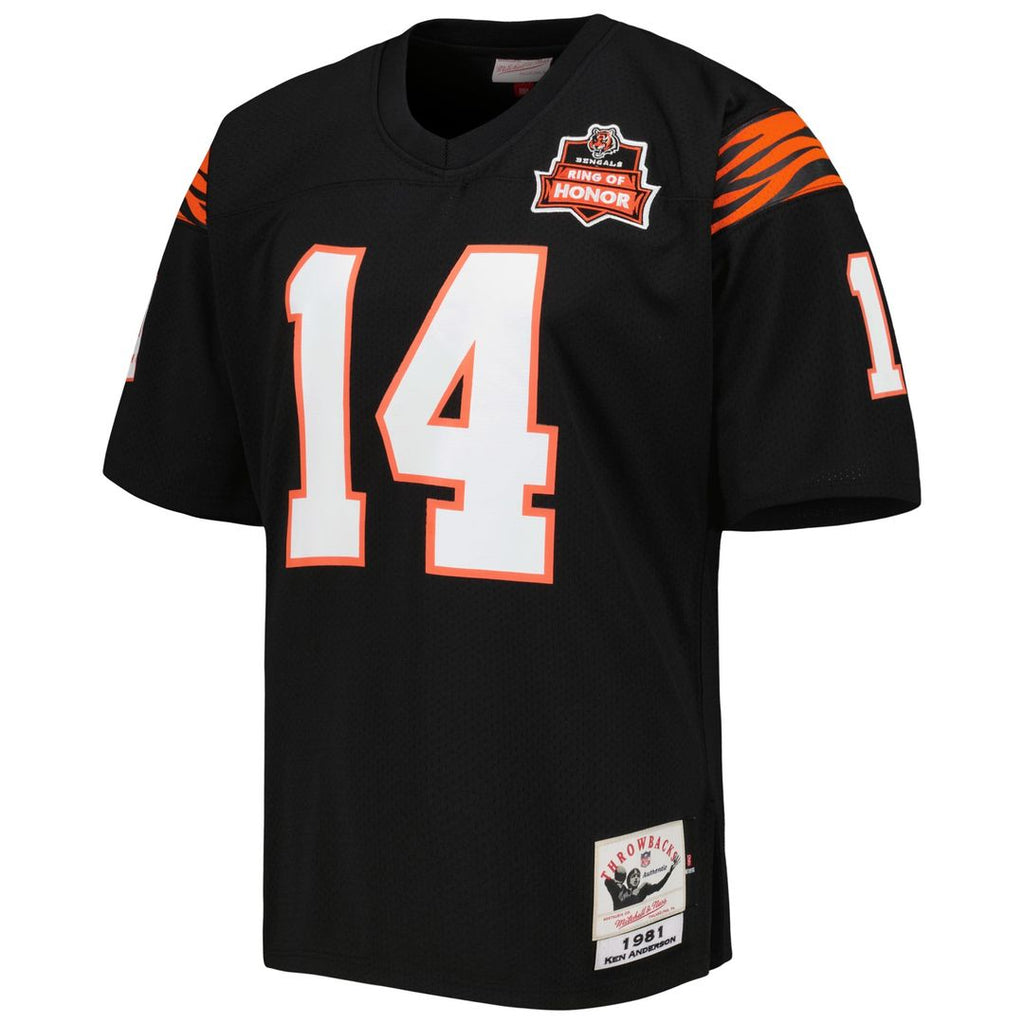 Cincinnati Bengals 1981 Ken Anderson Mitchell & Ness Black Authentic Throwback Retired Player Jersey - product image 2