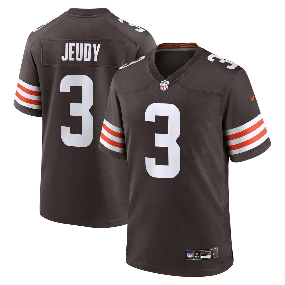 Cleveland Browns Jerry Jeudy Nike Brown Game Jersey - product image 1