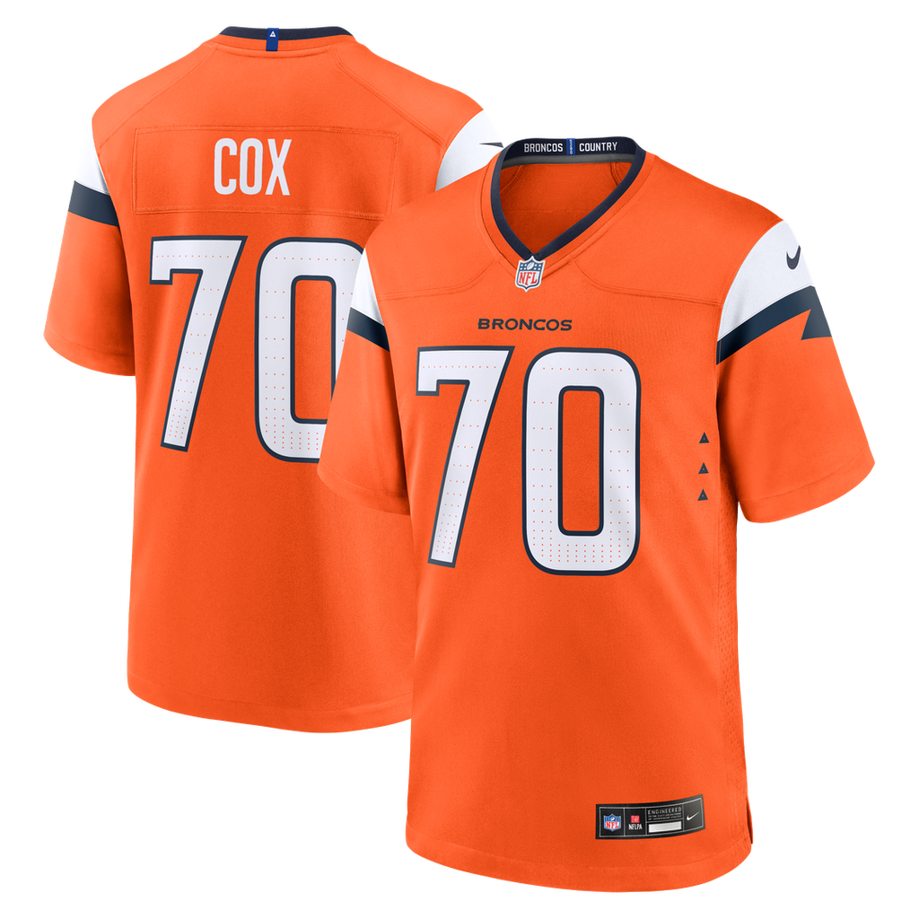 Denver Broncos Marques Cox Nike Orange Team Game Jersey - product image 1