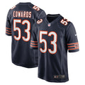 Chicago Bears TJ Edwards Nike Navy Game Player Jersey - product image 1