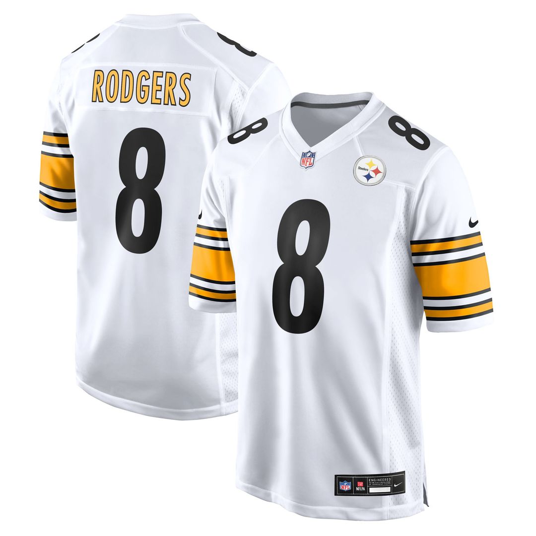 Pittsburgh Steelers Aaron Rodgers Nike White Game Jersey - product image 4