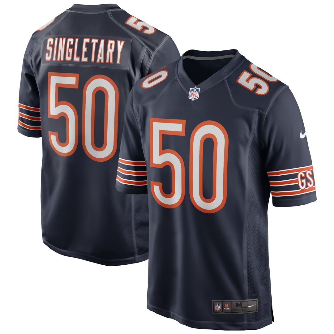 Chicago Bears Mike Singletary Nike Navy Game Retired Player Jersey - product image 1