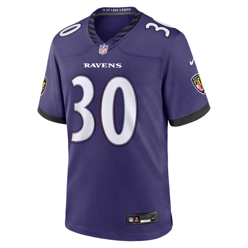 Baltimore Ravens Ryan Eckley Nike Purple Team Game Jersey - product image 2