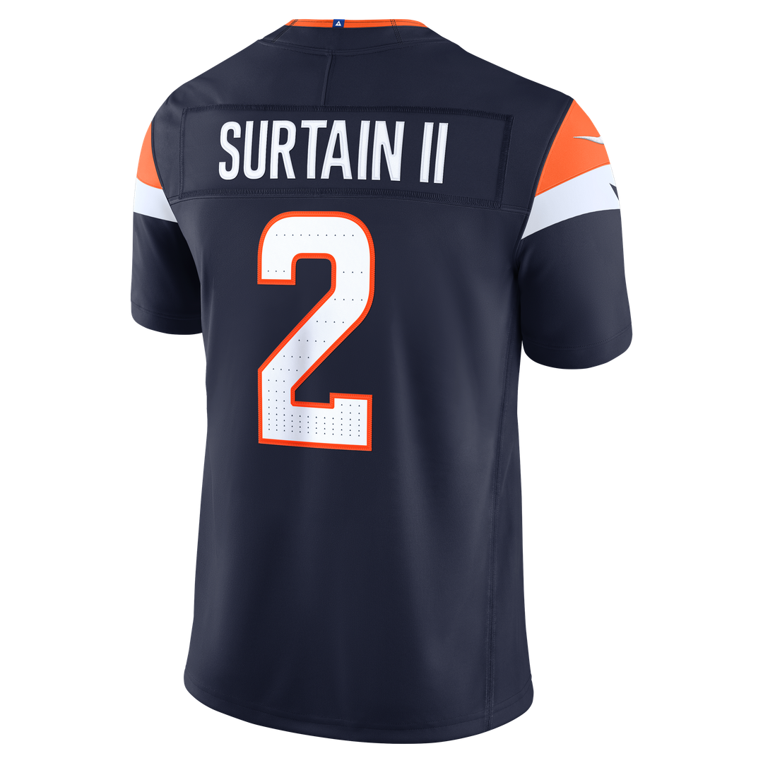 Denver Broncos Pat Surtain II Nike Navy Alternate Vapor F.U.S.E. Stitched Limited Jersey - product image 6