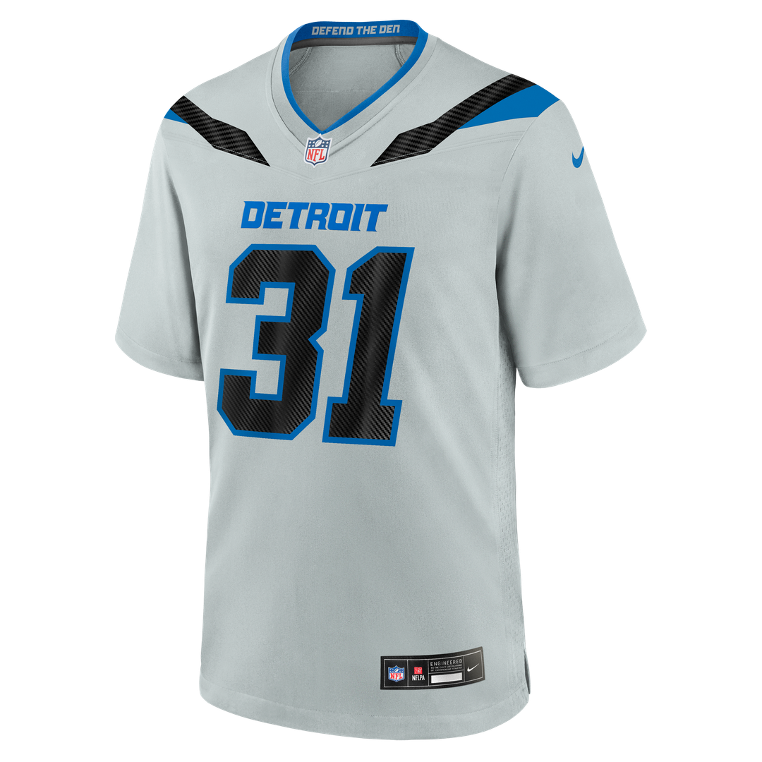 Detroit Lions Kerby Joseph Nike Silver 2026 Rivalries Collection Game Jersey - product image 2