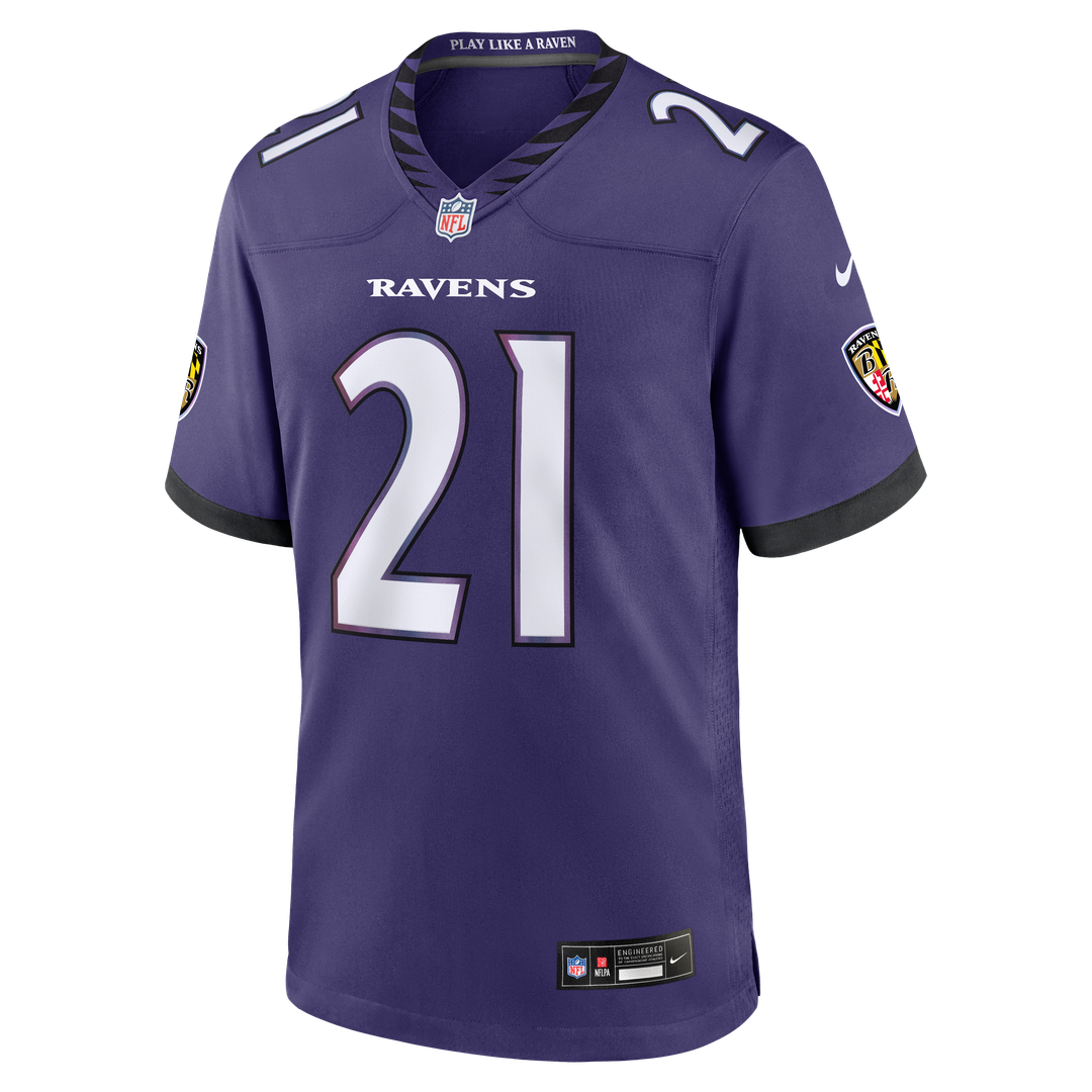 Baltimore Ravens Jaylinn Hawkins Nike Purple Team Game Jersey - product image 2
