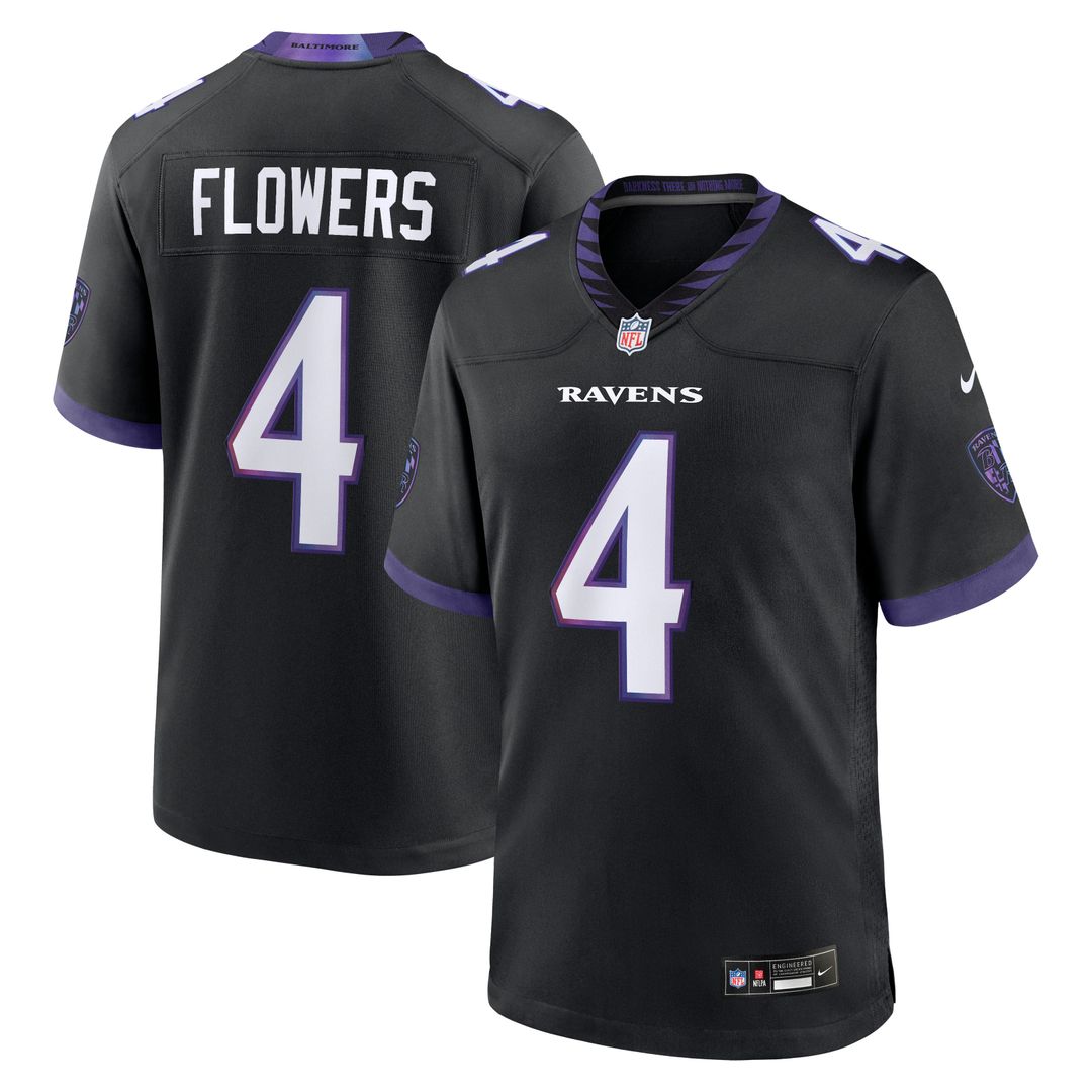 Baltimore Ravens Zay Flowers Nike Purple Alternate Game Jersey - product image 7