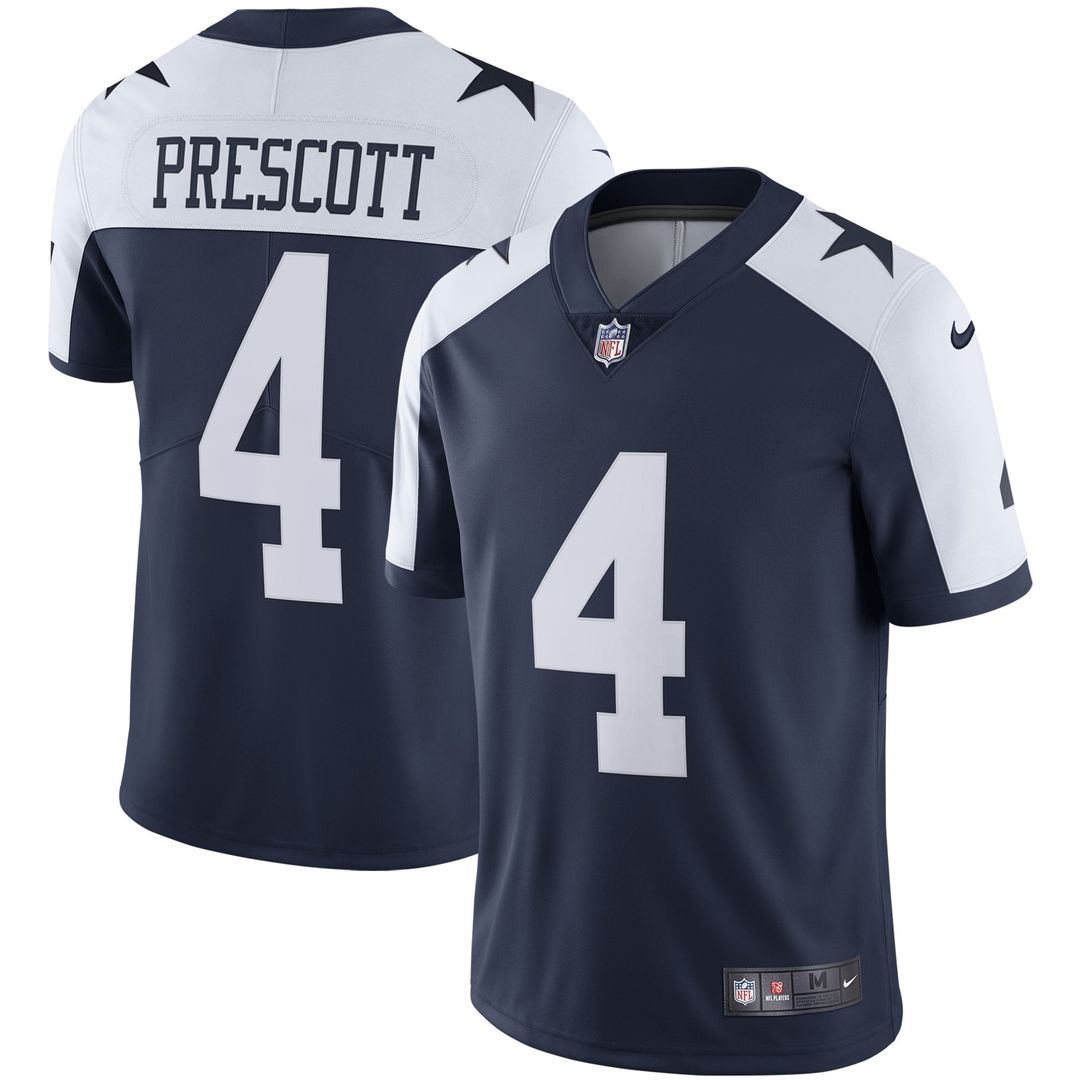 Dallas Cowboys Dak Prescott Nike White Vapor Limited Player Jersey - product image 7