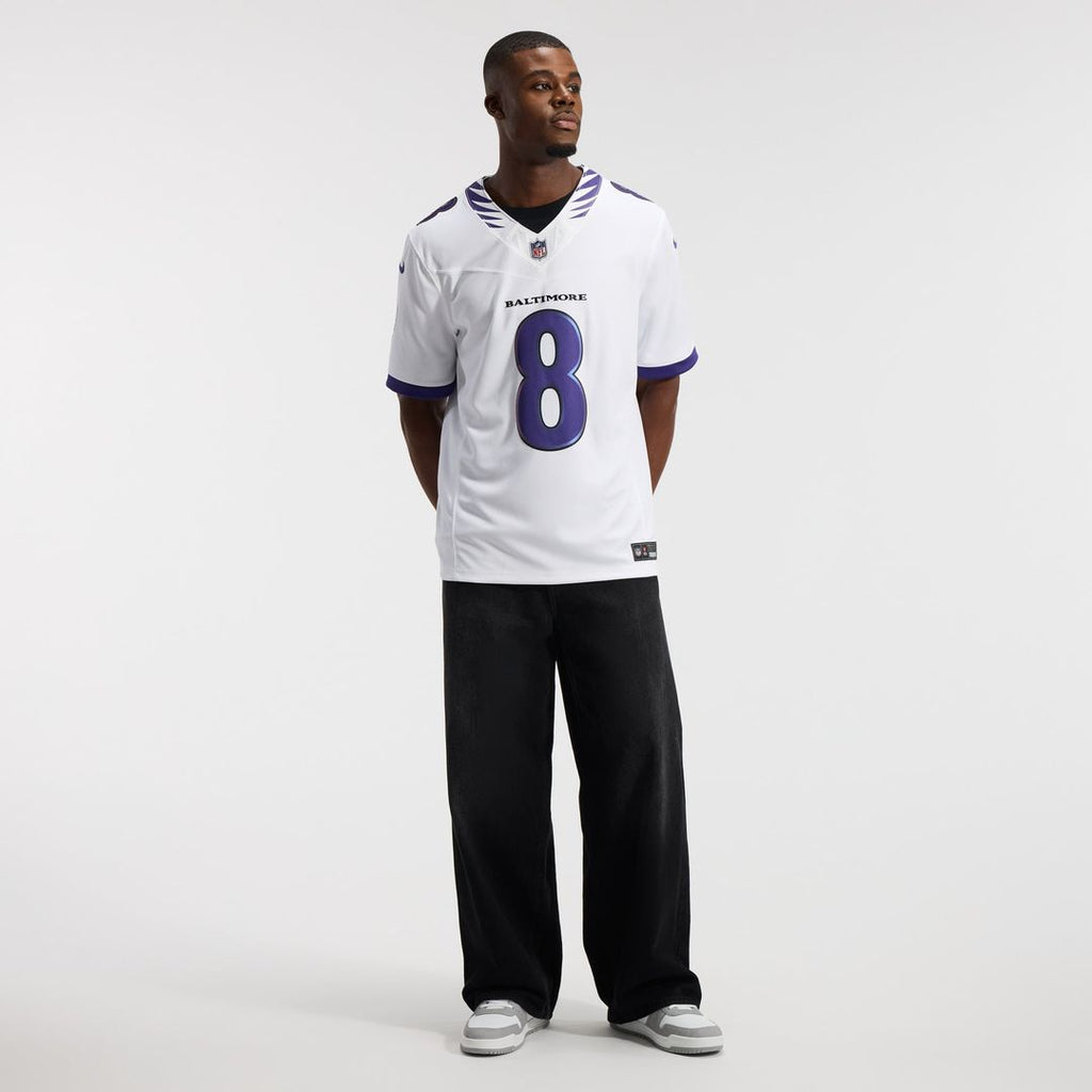 Baltimore Ravens Lamar Jackson Nike White Vapor F.U.S.E. Stitched Limited Jersey - product image 5