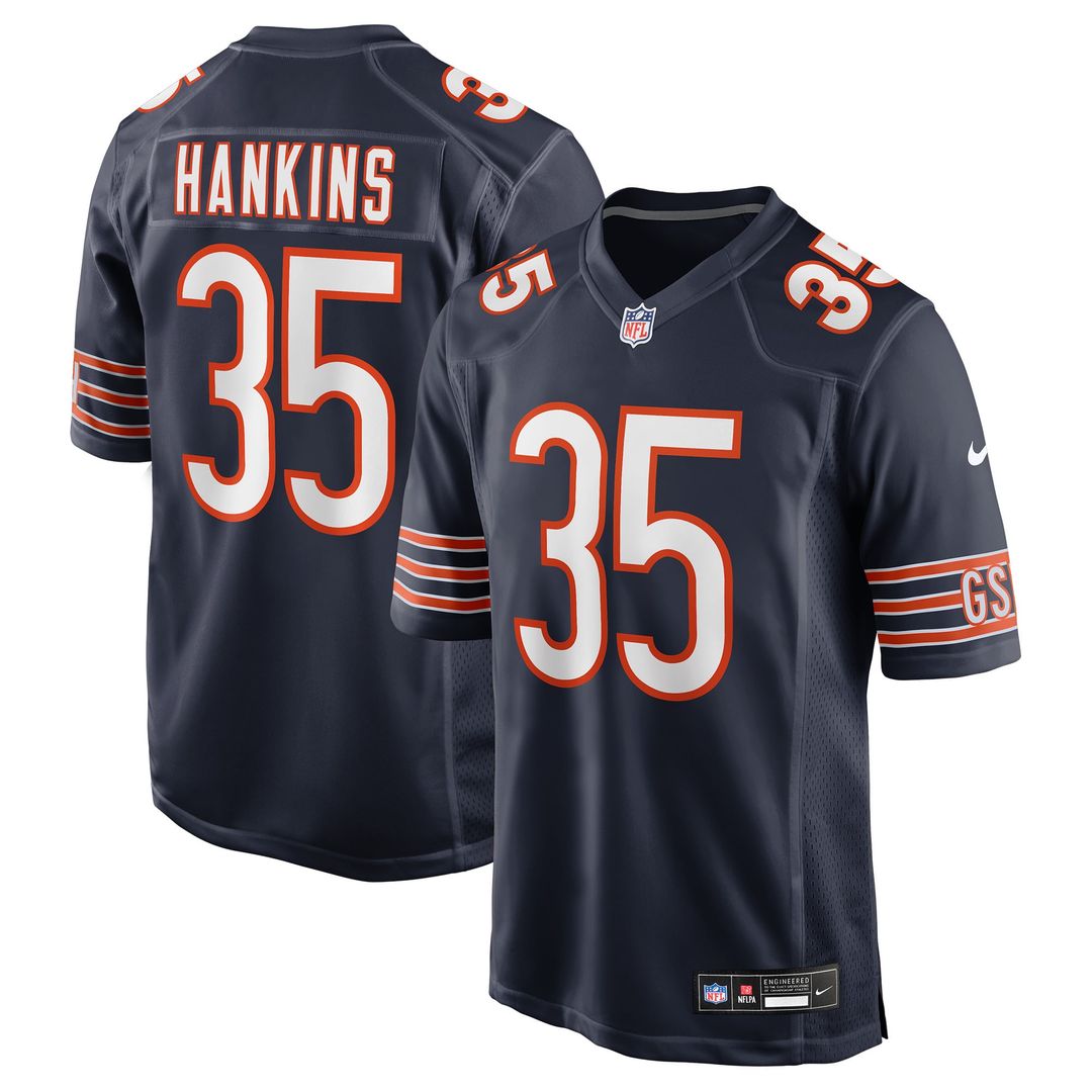 Chicago Bears Deion Hankins Nike Navy Team Game Jersey - product image 1