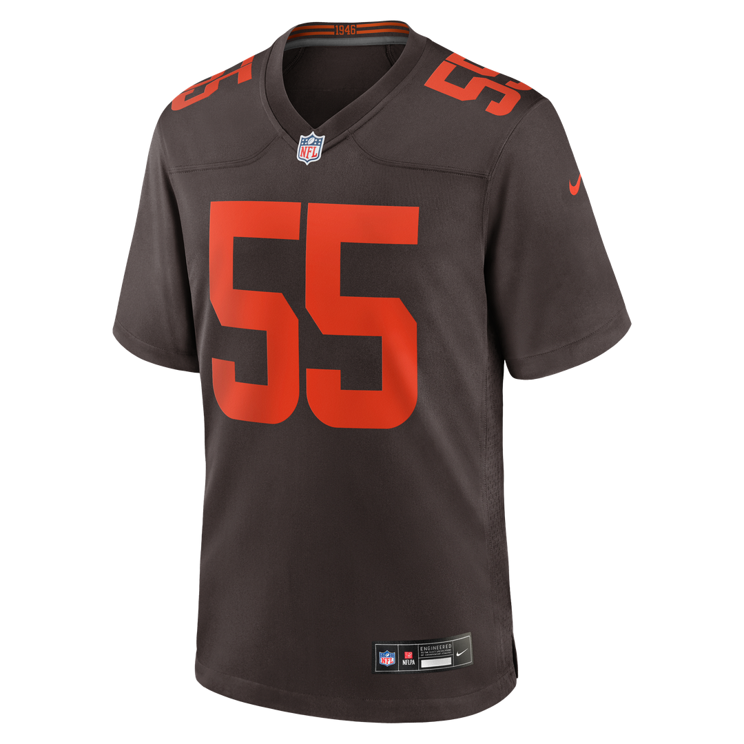 Cleveland Browns Spencer Fano Nike Brown Alternate Game Jersey - product image 2
