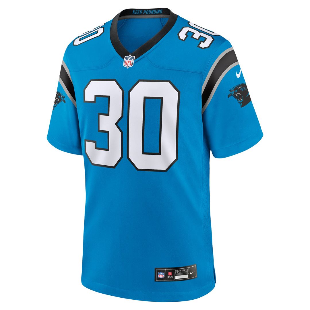 Carolina Panthers Chuba Hubbard Nike Blue Alternate Game Jersey - product image 2