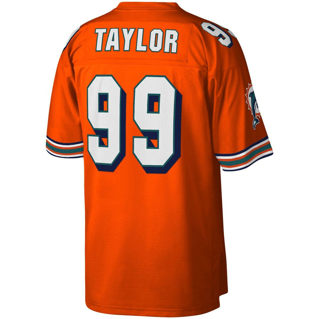 Miami Dolphins Jason Taylor Mitchell & Ness Orange Big & Tall 2004 Retired Player Replica Jersey - product image 3