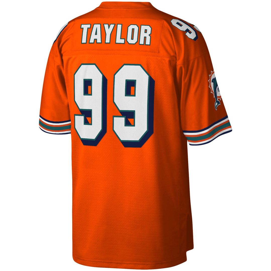 Miami Dolphins Jason Taylor Mitchell & Ness Orange Big & Tall 2004 Retired Player Replica Jersey - product image 3