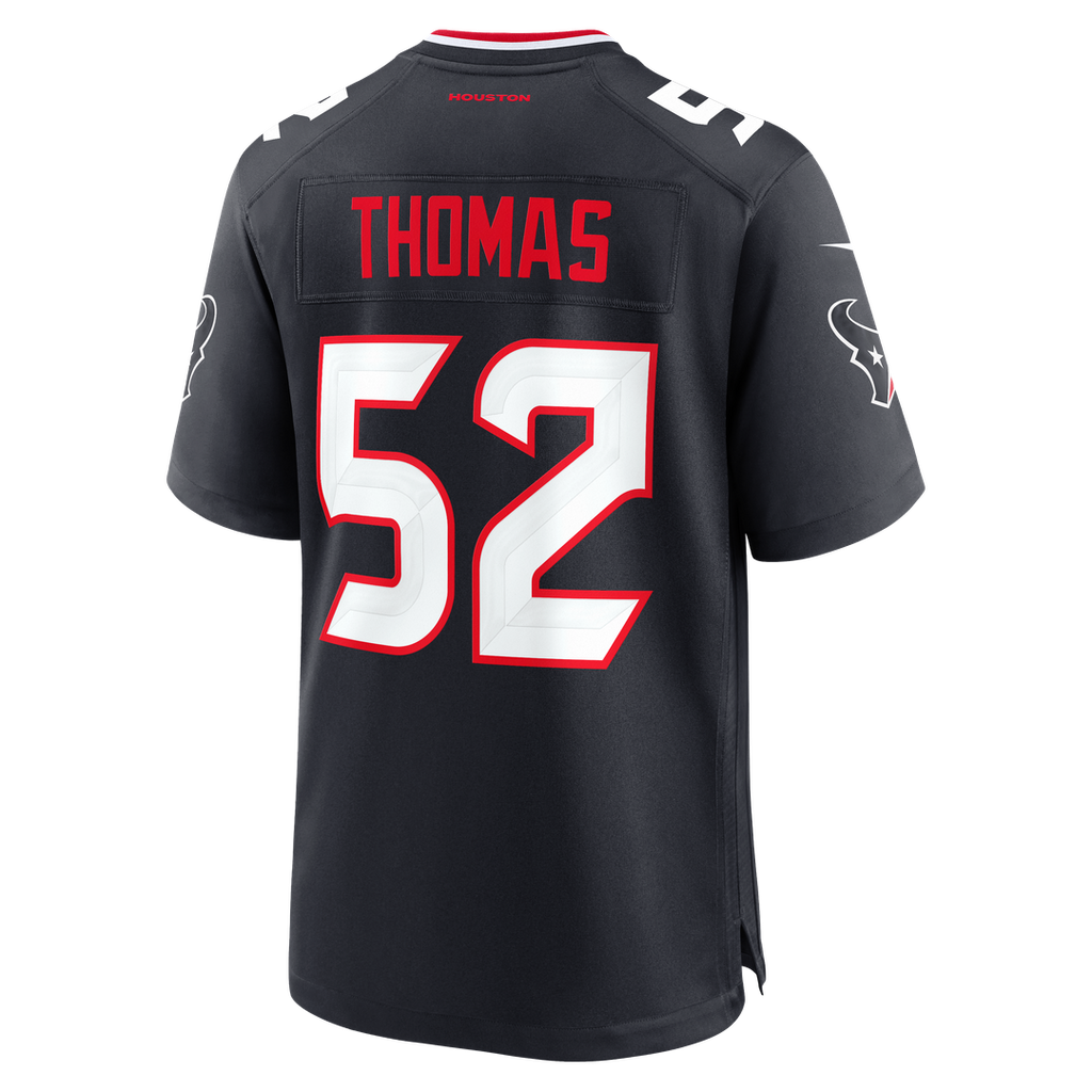 Houston Texans Xavier Thomas Nike Navy Team Game Jersey - product image 3