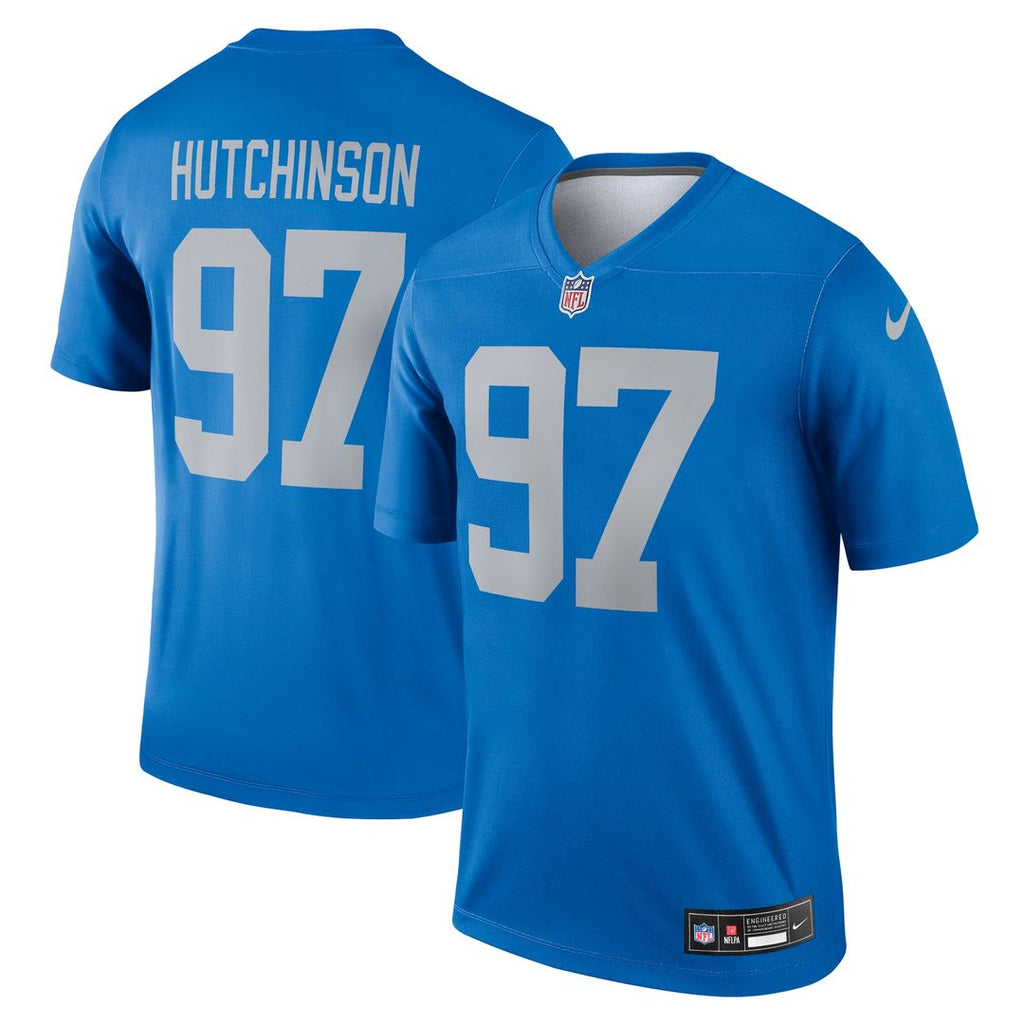 Detroit Lions Aidan Hutchinson Nike Blue Legend Player Performance Top - product image 1