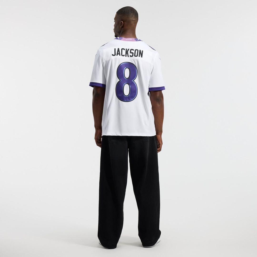 Baltimore Ravens Lamar Jackson Nike White Vapor F.U.S.E. Stitched Limited Jersey - product image 6