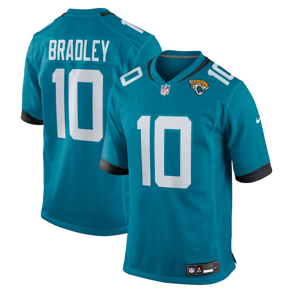 Jacksonville Jaguars Carter Bradley Nike Teal Team Game Jersey - product image 1
