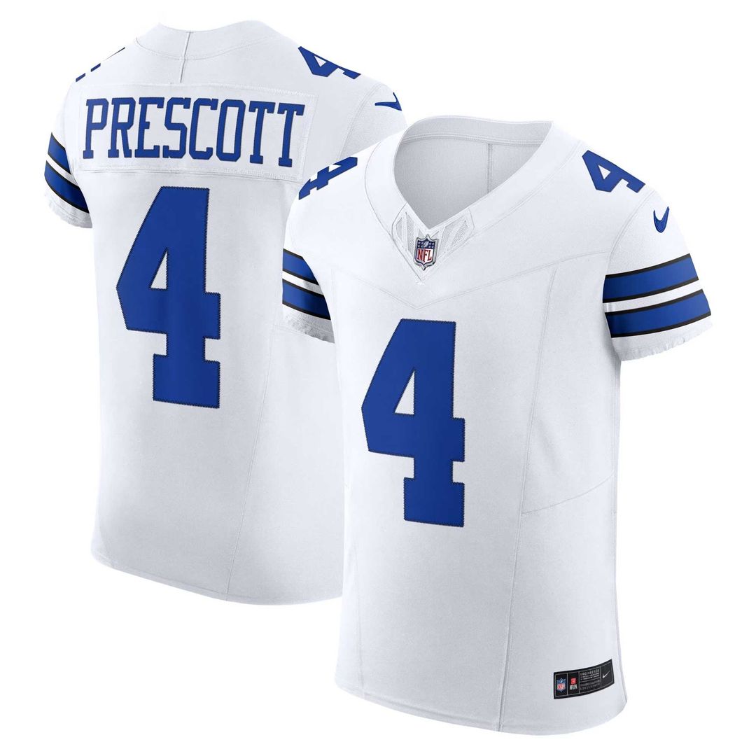 Dallas Cowboys Dak Prescott Nike White Vapor F.U.S.E. Elite Jersey - product image 1