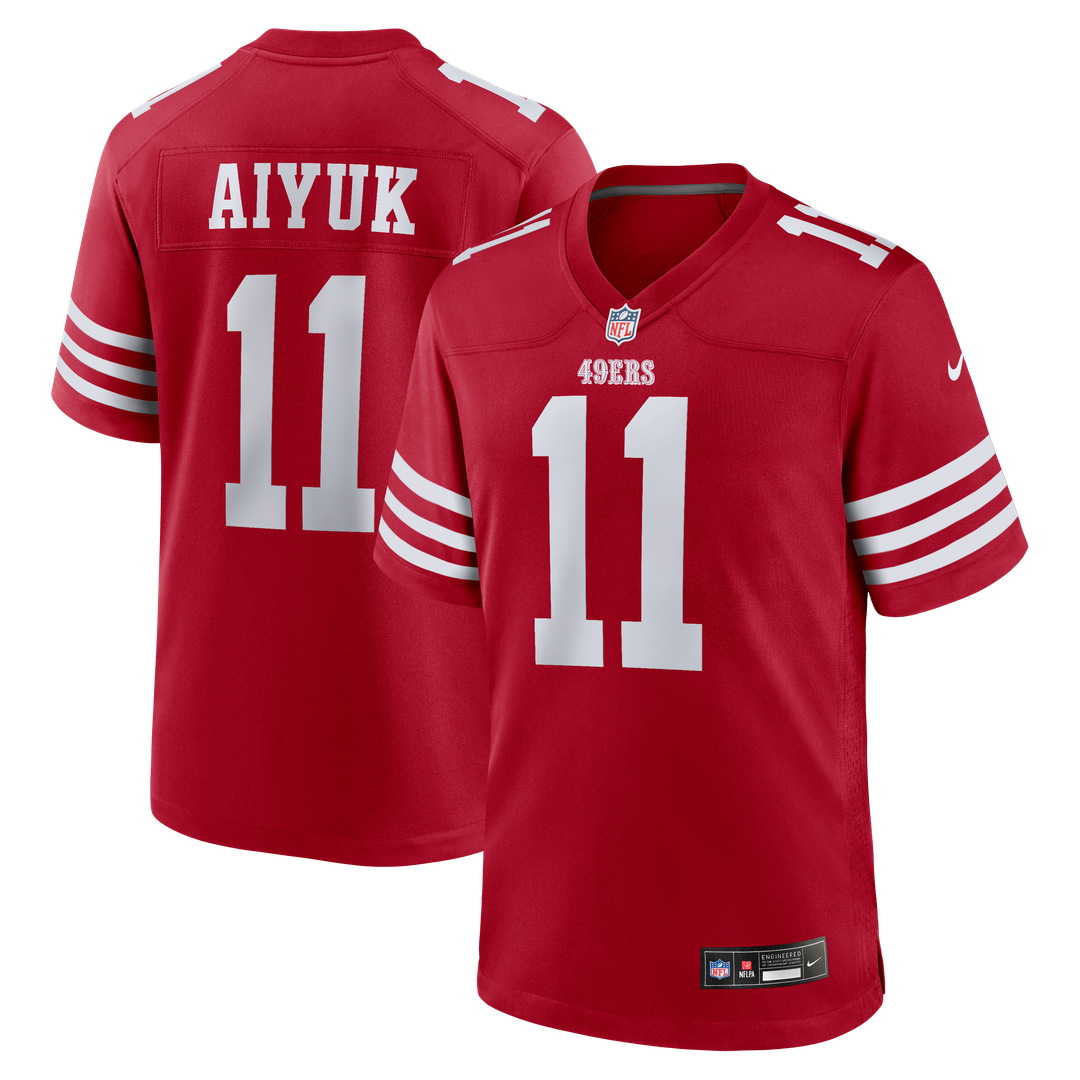 San Francisco 49ers Brandon Aiyuk Nike Scarlet Game Player Jersey - product image 1