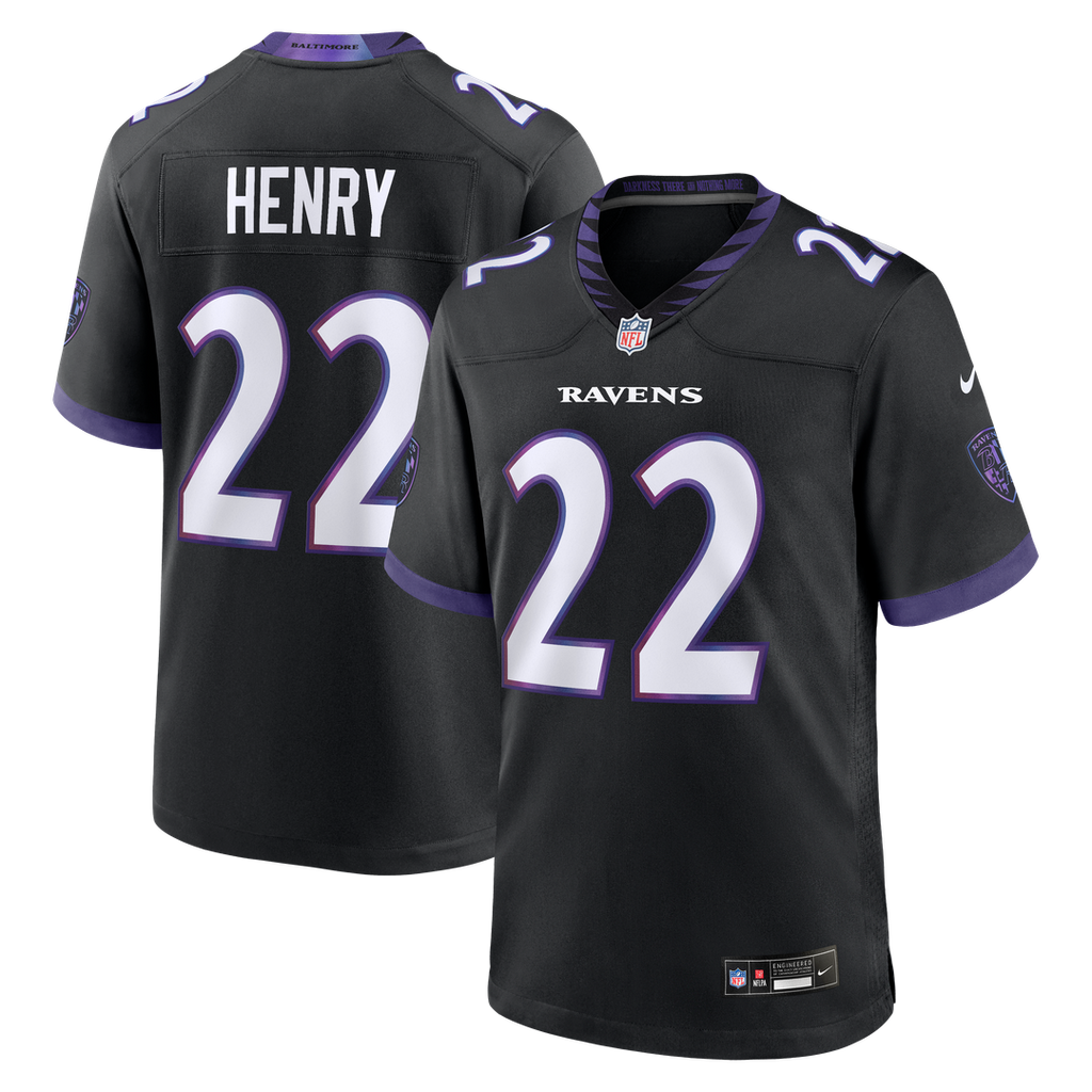 Baltimore Ravens Derrick Henry Nike Black Alternate Game Jersey - product image 1