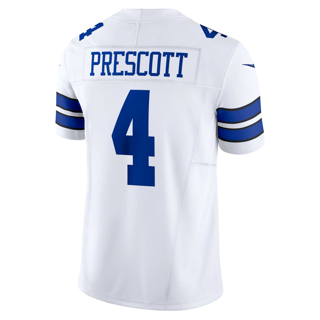 Dallas Cowboys Dak Prescott Nike White Vapor F.U.S.E. Limited Jersey - product image 3