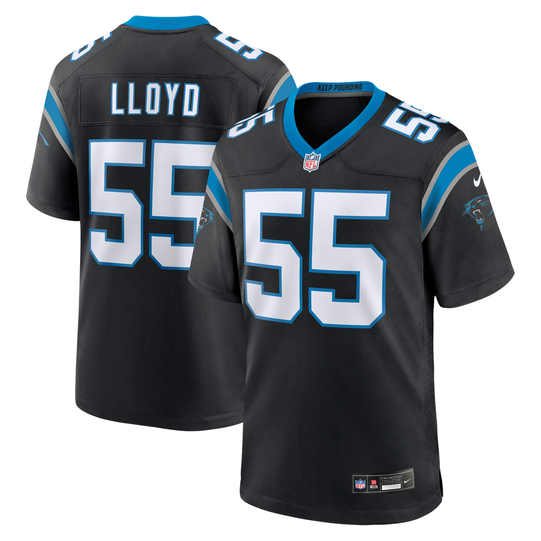 Carolina Panthers Devin Lloyd Nike Black Team Game Jersey - product image 1