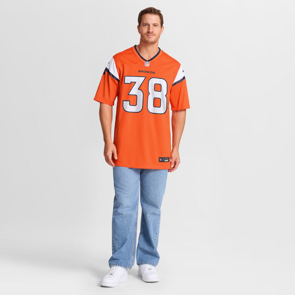 Denver Broncos Jaleel McLaughlin Nike Orange Team Game Jersey - product image 7