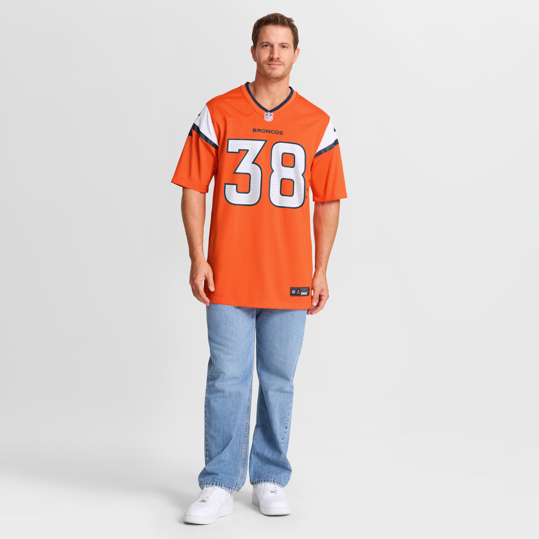 Denver Broncos Jaleel McLaughlin Nike Orange Team Game Jersey - product image 7