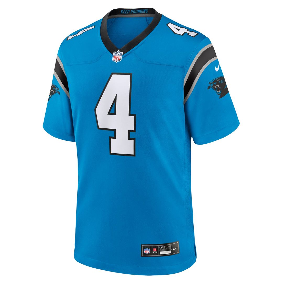 Carolina Panthers Tetairoa McMillan Nike Blue Alternate Game Jersey - product image 2
