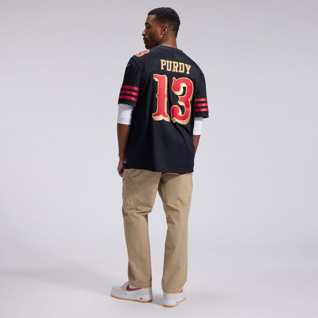 San Francisco 49ers Brock Purdy Nike Black Rivalries Collection Stitched Limited Jersey - product image 6
