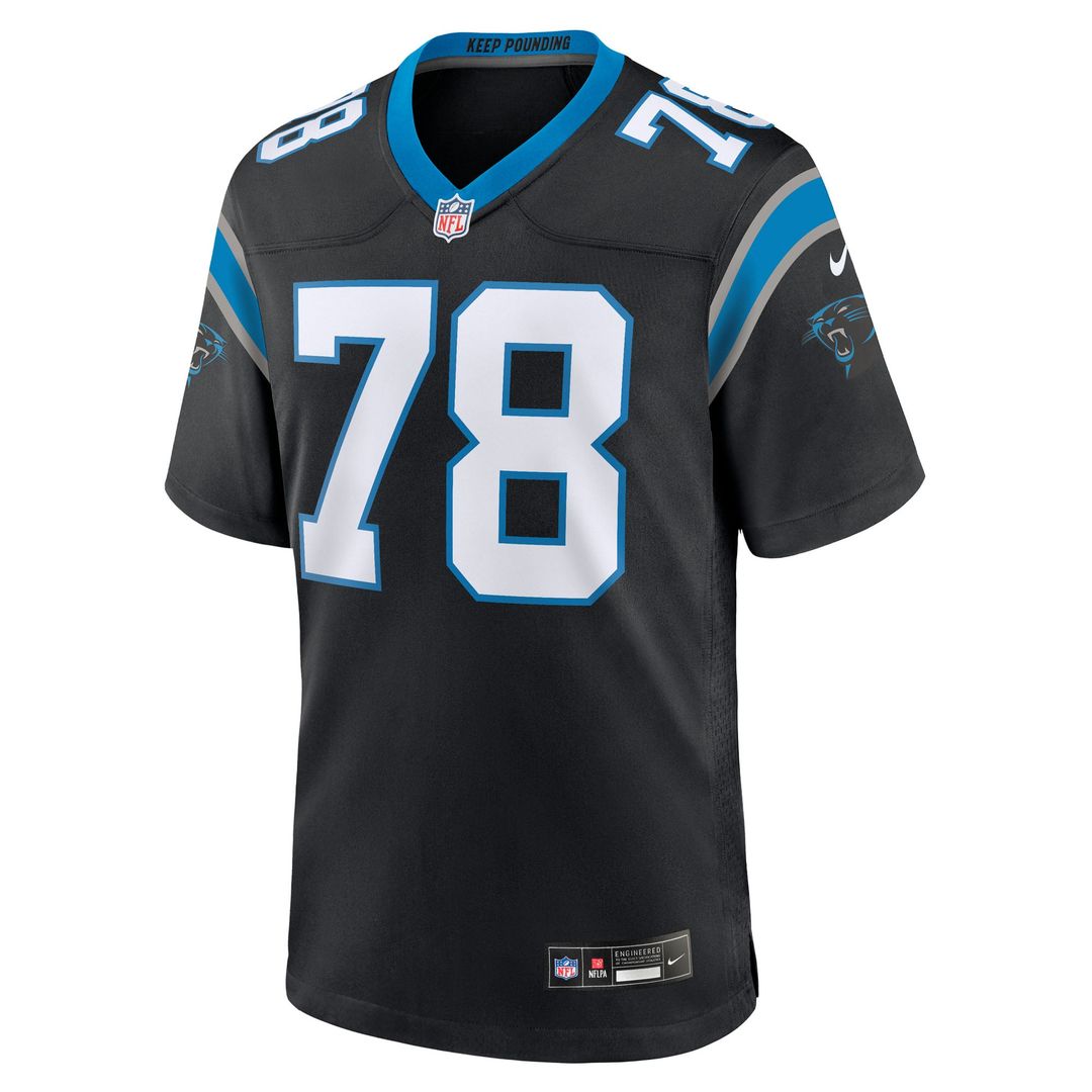 Carolina Panthers Popo Aumavae Nike Black Team Game Jersey - product image 2