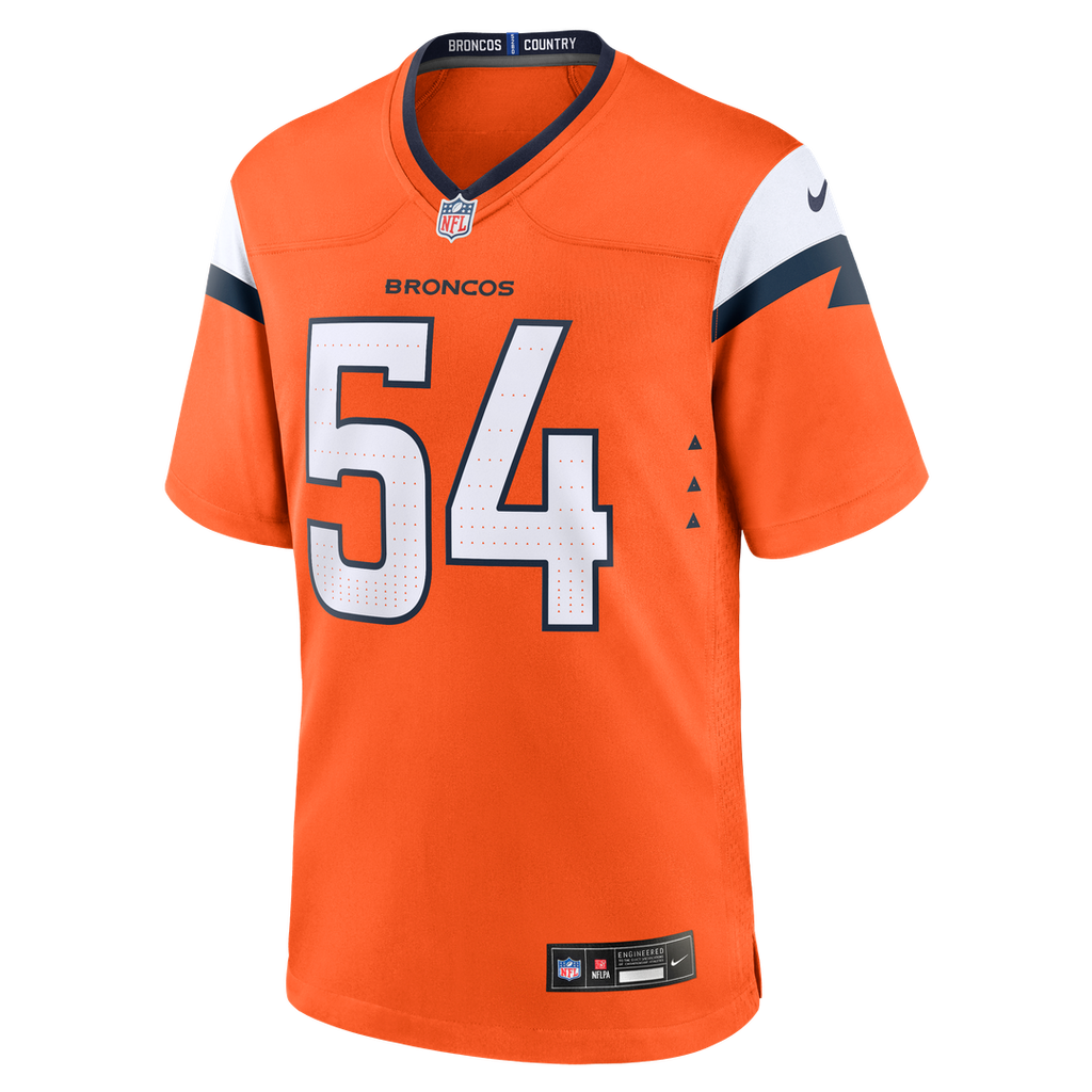 Denver Broncos Alex Forsyth Nike Orange Team Game Jersey - product image 2