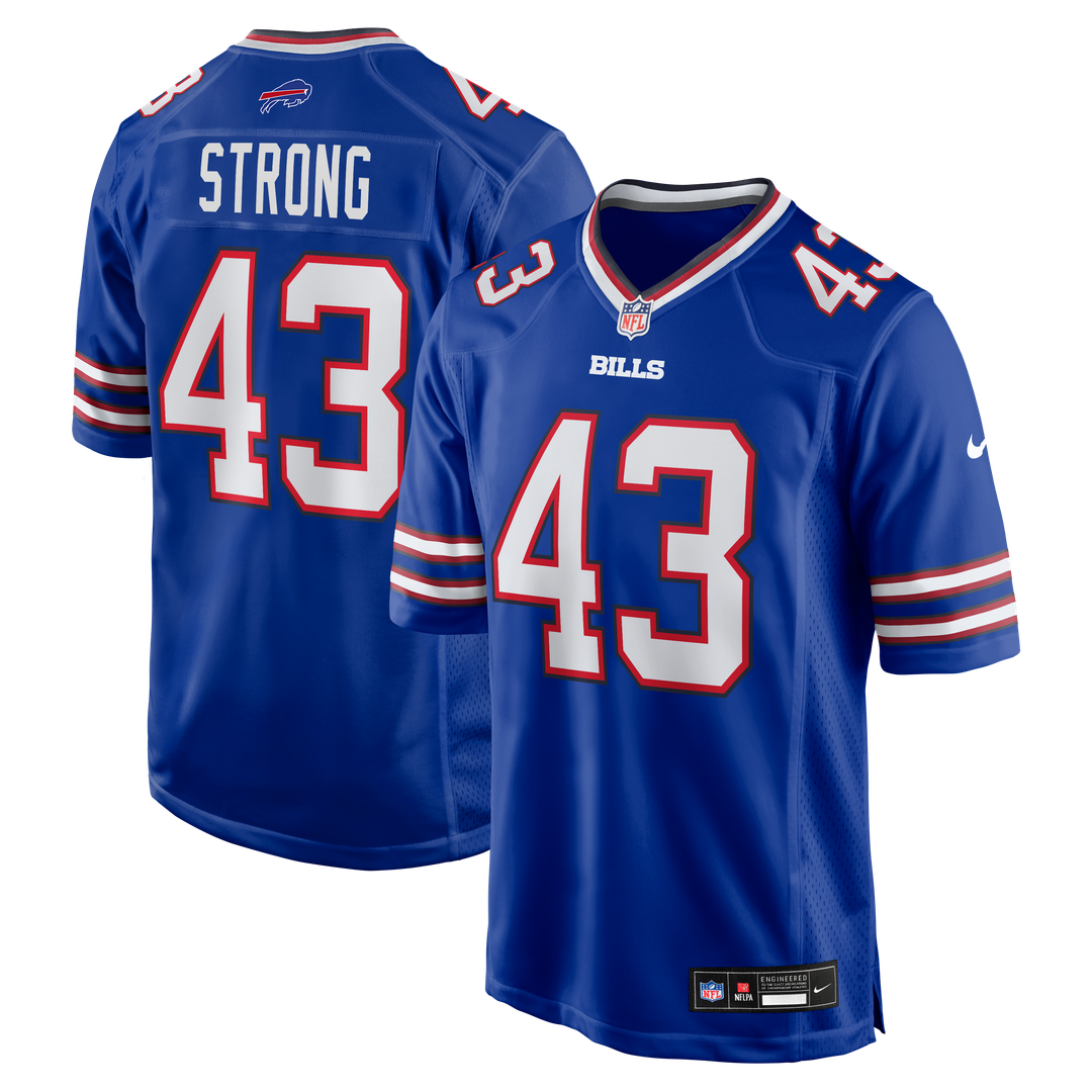 Buffalo Bills Dorian Strong Nike Royal Team Game Jersey - product image 1