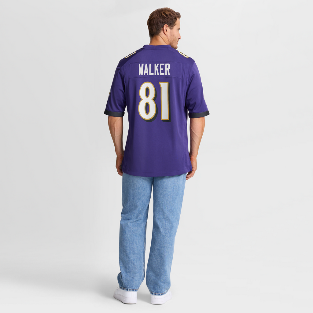 Baltimore Ravens Devontez Walker Nike Purple Team Game Jersey - product image 5