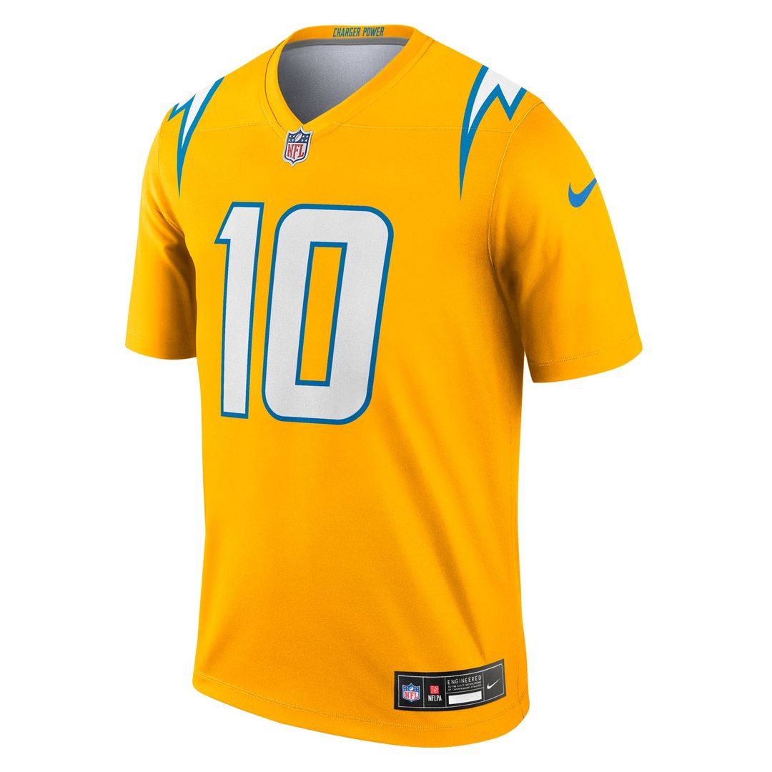 Los Angeles Chargers Justin Herbert Nike Gold Alternate Charger Power Legend Player Performance Top - product image 2