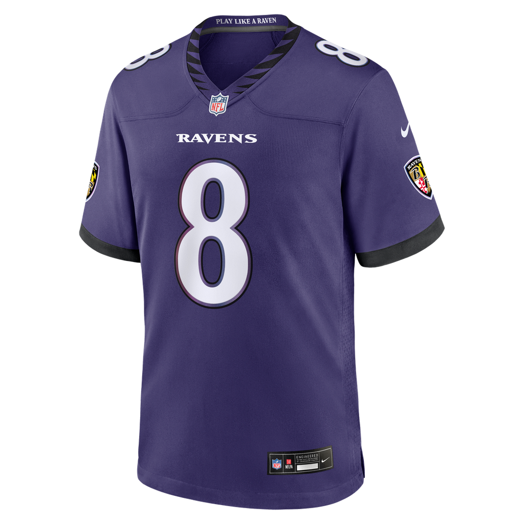Baltimore Ravens Lamar Jackson Nike Purple Team Game Jersey - product image 7