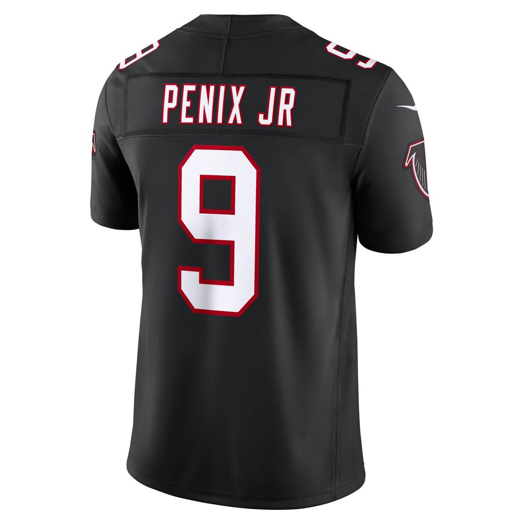Atlanta Falcons Michael Penix Jr. Nike Black Alternate Throwback Vapor F.U.S.E. Stitched Limited Jersey - product image 3