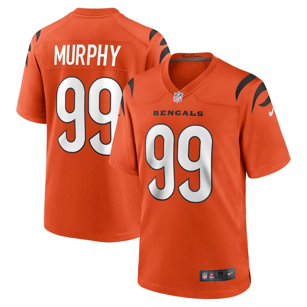 Cincinnati Bengals Myles Murphy Nike Orange Alternate Game Jersey - product image 7