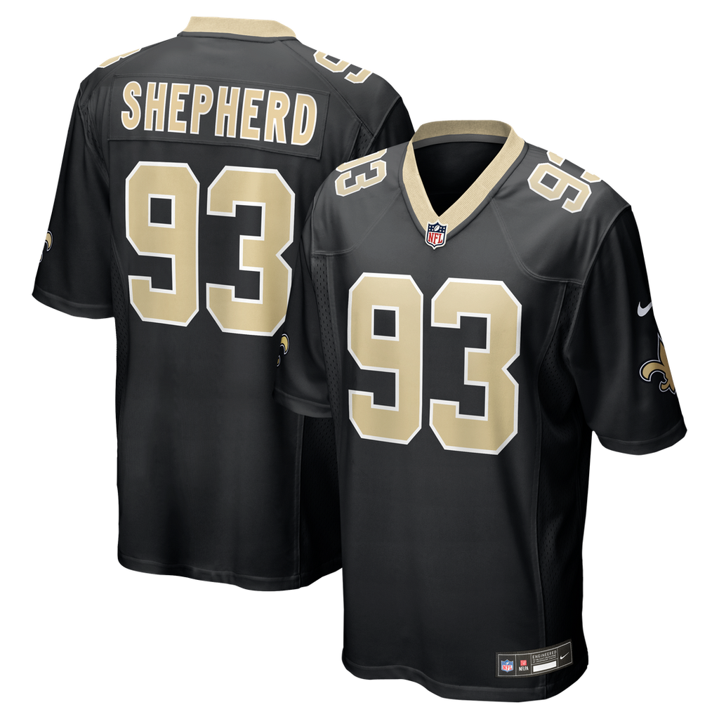 New Orleans Saints Nathan Shepherd Nike Black Game Jersey - product image 1