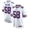 Buffalo Bills Matt Milano Nike White Away Game Player Jersey - product image 1