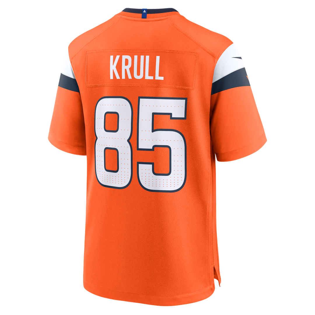 Denver Broncos Lucas Krull Nike Orange Team Game Jersey - product image 3