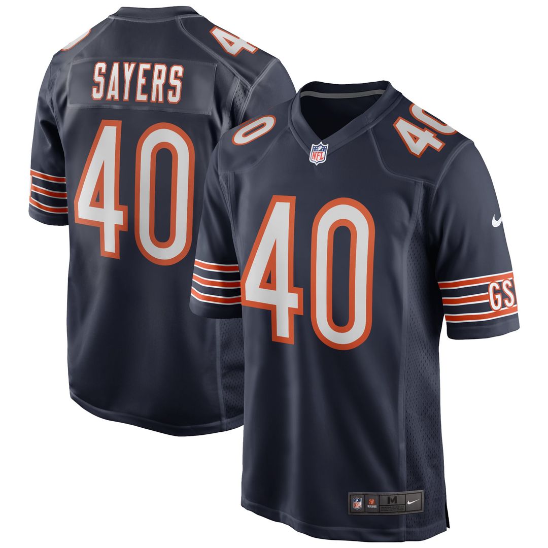 Chicago Bears Gale Sayers Nike Navy Game Retired Player Jersey - product image 1