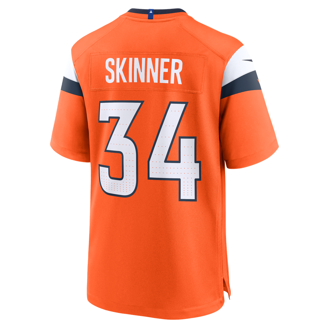 Denver Broncos JL Skinner Nike Orange Team Game Jersey - product image 3
