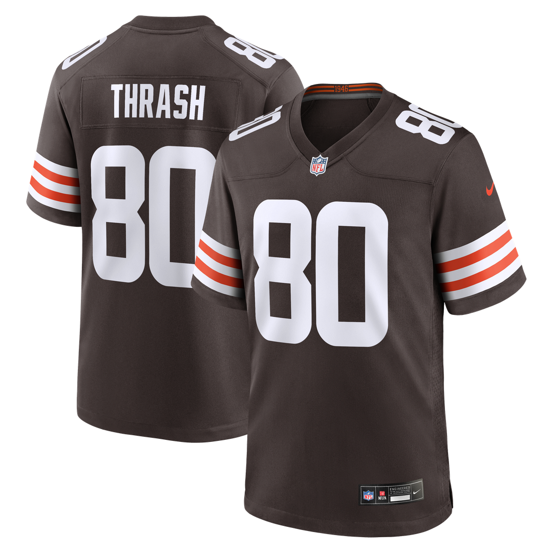 Cleveland Browns Jamari Thrash Nike Brown Team Game Jersey - product image 1