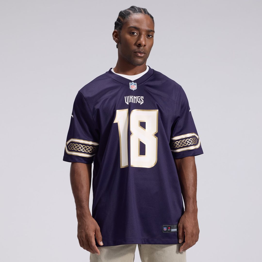 Minnesota Vikings Justin Jefferson Nike Purple 2026 Rivalries Collection Game Jersey - product image 3