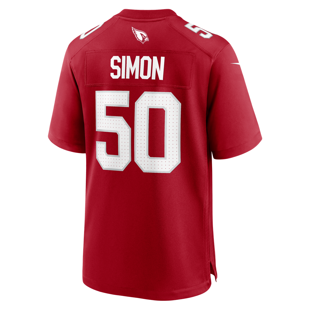 Arizona Cardinals Cody Simon Nike Cardinal Team Game Jersey - product image 3