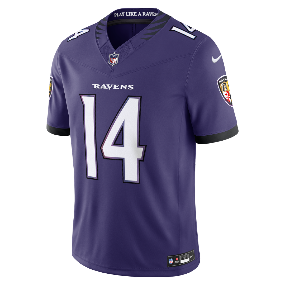 Baltimore Ravens Kyle Hamilton Nike Black Alternate Vapor F.U.S.E. Stitched Limited Jersey - product image 8