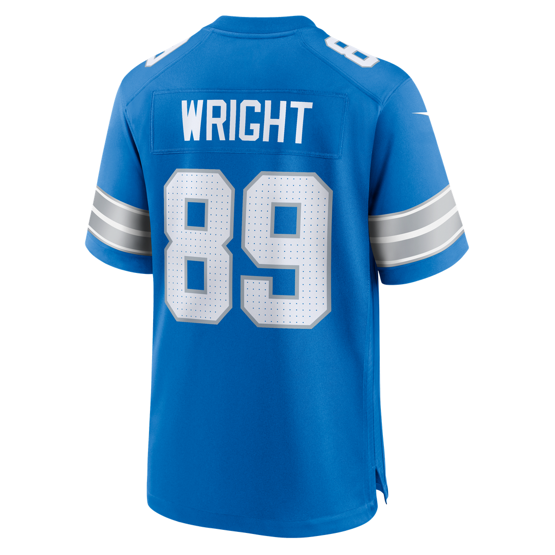 Detroit Lions Brock Wright Nike Blue Team Game Jersey - product image 3